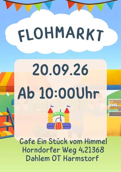 Plakat zum Flohmarkt am 20.09.2026