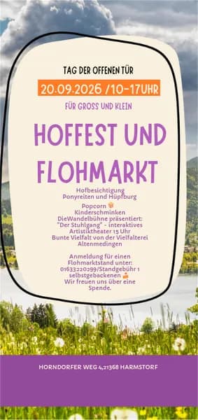 Programm zum Hoffest am 20.09.2026